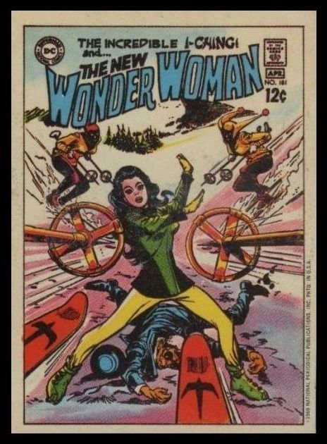 1970 Topps Comic Covers Stickers Wonder Woman